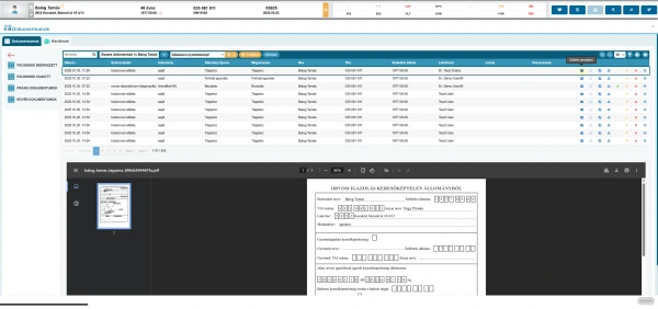 NetDoktor háziorvosi program – dokumentumok és nyomtatvány-előnézet