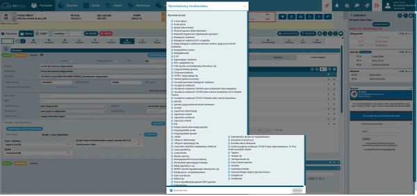 NetDoktor háziorvosi program – nyomtatvány kiválasztása
